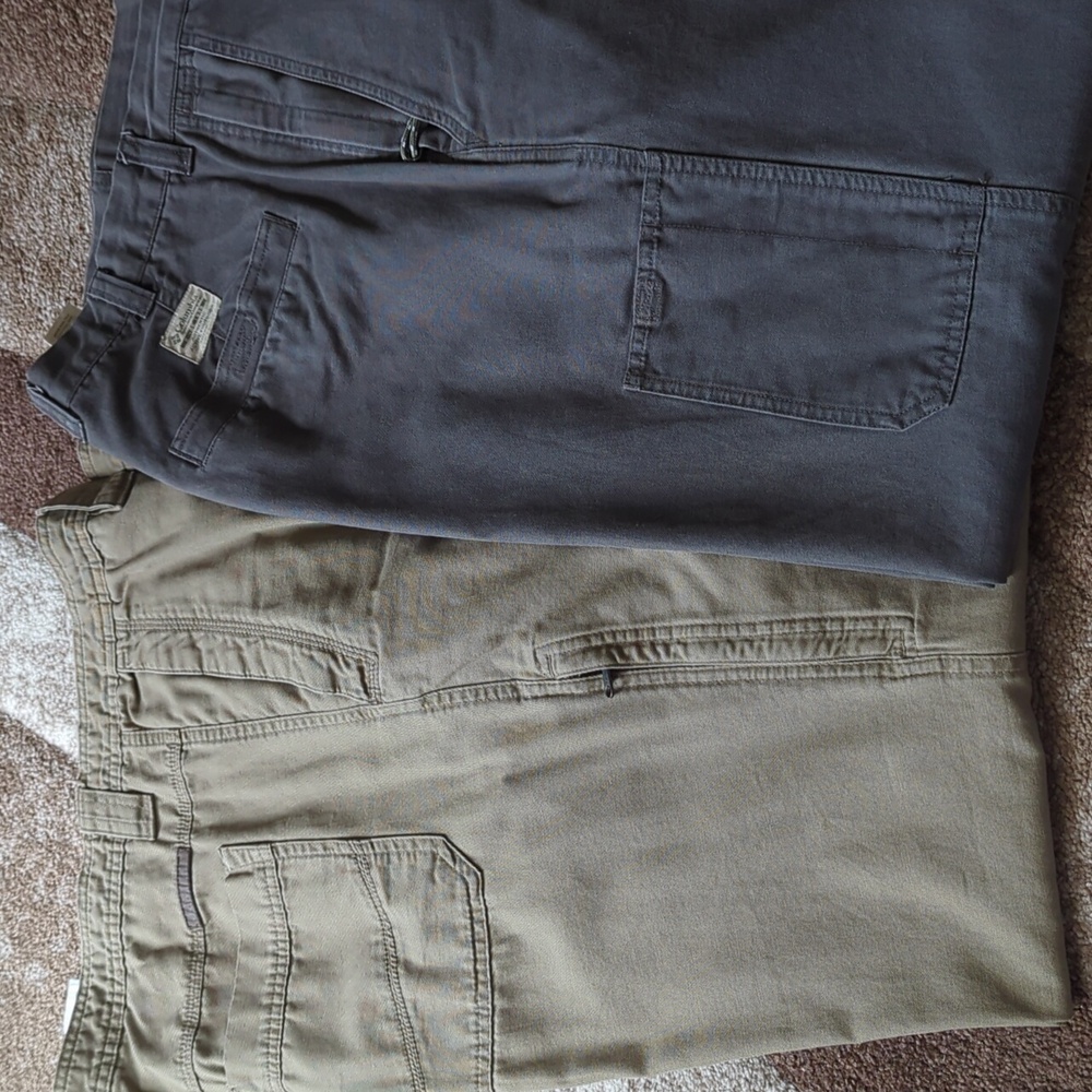 Columbia Men's Casual Pants -One Tan and One Gray